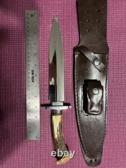 Custom Handmade Stag Dagger By Super Smith Jim Lofgreen. This Is A Monster Knife