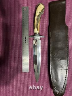 Custom Handmade Stag Dagger By Super Smith Jim Lofgreen. This Is A Monster Knife