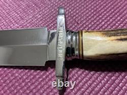 Custom Handmade Stag Dagger By Super Smith Jim Lofgreen. This Is A Monster Knife