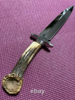 Custom Handmade Stag Dagger By Super Smith Jim Lofgreen. This Is A Monster Knife
