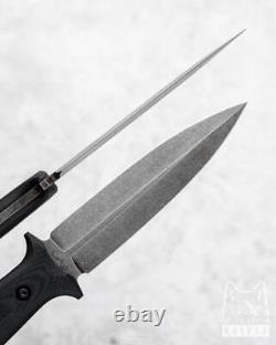 Custom Handmade Tactical Knife Dagger Inquizitor G10 Lkw