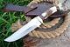 Custom Hunting Dagger Tactical Bowie Hiking Bowie Knife Stag Antler Handle