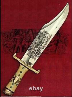 Custom Knife 1095 Spring Steel Hunting Bowie Knife viking knife big bowie