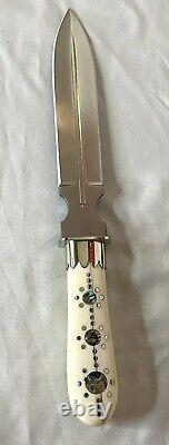 Custom Knife Rare Michael Price Style San Francisco Style Dagger By B. L. Macon