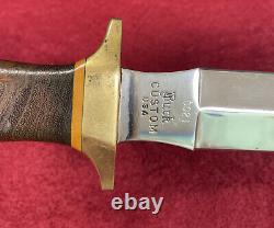 Custom Made BUCK Commando Dagger USA 1982 with Letter signed by Chuck Buck