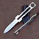 Custom Made D2 Integral Dagger Knife Blank Blade Tactical Fighting Dagger Knife