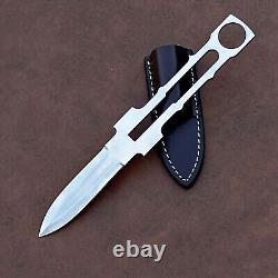 Custom Made D2 Integral Dagger Knife Blank Blade tactical fighting dagger Knife