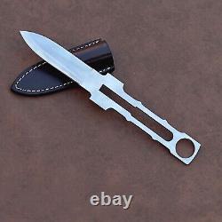 Custom Made D2 Integral Dagger Knife Blank Blade tactical fighting dagger Knife