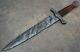 Custom Made Damascus Steel Viking Dagger With Rose Wood Handle (bk 4068)