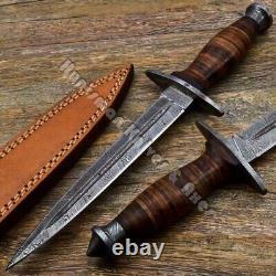 Custom Made Hand Forged Damascus Steel Fairbairn Sykes Fighting Dagger REPLICA