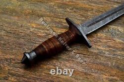 Custom Made Hand Forged Damascus Steel Fairbairn Sykes Fighting Dagger REPLICA