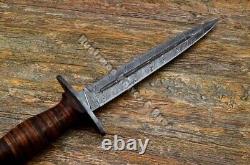 Custom Made Hand Forged Damascus Steel Fairbairn Sykes Fighting Dagger REPLICA