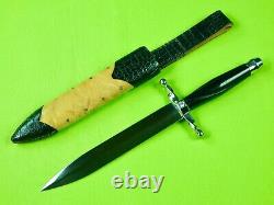 Custom Made Handmade Scottish Scotland Style Stiletto Fighting Knife Dagger Gems
