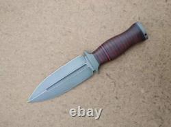 Custom handMade D2 Tool steel Dagger Blade Camping Survival Hunting knife, cover