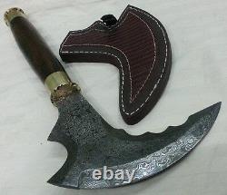Custom made Hand Crafted Knife king's Damascus Sickle pair, Sharp sides