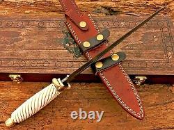 Customized Damascus Knife With Box Royal Dagger With Box Knife With Sheath