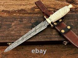 Customized Damascus Knife With Box Royal Dagger With Box Knife With Sheath