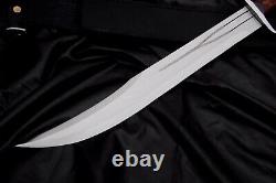 D-Guard Hunting Bowie-large Handmade knife-Dagger-Forged-Combat-tactical knife