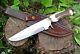 D2 Steel Hunting Dagger Bowie Camp Knife Survivor Stag Handle Leather Sheath