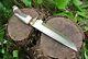 D2 Steel Hunting Dagger Bowie Knife Brass Guard Stag Handle & Leather Sheath