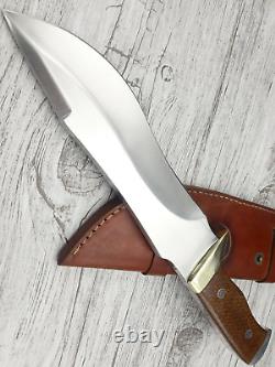 D2 Sharp Custom Massive Fuller Combat Dagger Bowie Knife Micarta Handle & Sheath