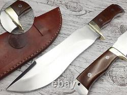 D2 Sharp Custom Massive Fuller Combat Dagger Bowie Knife Micarta Handle & Sheath