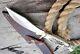 D2 Stag Custom Handmade Hunting Dagger Tactical Bowie Knife Antler Grip Cover