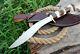 D2 Steel Custom Handmade Massive Hunting Kukri Dagger Knife Antler Grip & Sheath