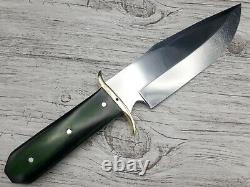 D2 Steel Sharp Hunting Massive Fuller Combat Dagger Knife Micarta Handle & Cover