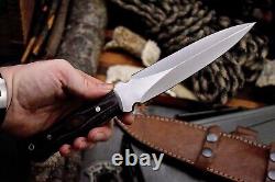 D2 steel custom handmade tactical boot survival hunting dagger knife