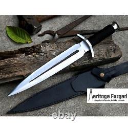 DAGGER/12 inches Long Blade hand forged Dagger/Hunting, camping, tactical, survival