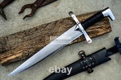 DAGGER/12 inches Long Blade hand forged Dagger/Hunting, camping, tactical, survival