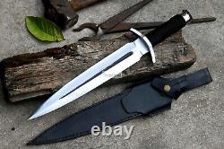 DAGGER/12 inches Long Blade hand forged Dagger/Hunting, camping, tactical, survival