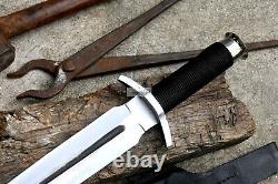 DAGGER/12 inches Long Blade hand forged Dagger/Hunting, camping, tactical, survival