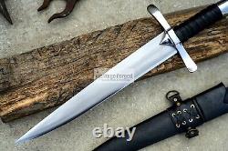 DAGGER/12 inches Long Blade hand forged Dagger/Hunting, camping, tactical, survival