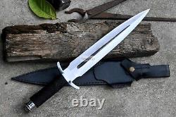 DAGGER/12 inches Long Blade hand forged Dagger/Hunting, camping, tactical, survival