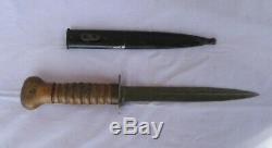 DUTCH BOOT KNIFE Original Nederland Fighting Dagger Blade with Scabbard Sheath