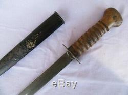 DUTCH BOOT KNIFE Original Nederland Fighting Dagger Blade with Scabbard Sheath