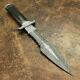 Dagger -custom Handmade Damascus Steel Dagger Knife & Buffalo Horn Handle
