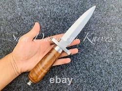 Dagger Knife 10 Inches Handmade Double Edge Knife High Carbon Steel Knife