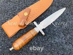 Dagger Knife 10 Inches Handmade Double Edge Knife High Carbon Steel Knife
