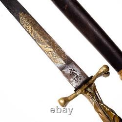 Dagger Russian Empire Zlatoust Cossack Nicholas II 1888 Sword knife saber 863