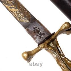 Dagger Russian Empire Zlatoust Cossack Nicholas II 1888 Sword knife saber 863