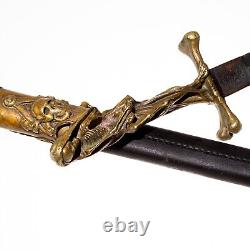 Dagger Russian Empire Zlatoust Cossack Nicholas II 1888 Sword knife saber 863