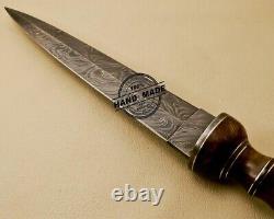 Damascus Steel Dagger Knife Roman Gladiator Battle Ready Legion Combat Dagger