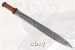 Damascus Steel Gladius Gladitor Dagger Roman Sword Dagger Survival Blade Gift