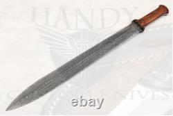 Damascus Steel Gladius Gladitor Dagger Roman Sword Dagger Survival Blade Gift