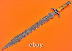 Damascus Sword Custom Hand Made Damascus Steel Hunting Dagger Sword Knife 1721