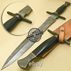 Damascus Sword Custom Hand Made Damascus Steel Hunting Dagger Sword Knife 970