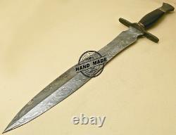 Damascus Sword Custom Hand Made Damascus Steel Hunting Dagger Sword Knife 970